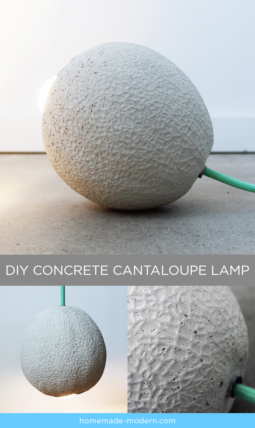 HomeMade Modern Concrete Cantaloupe Lamp