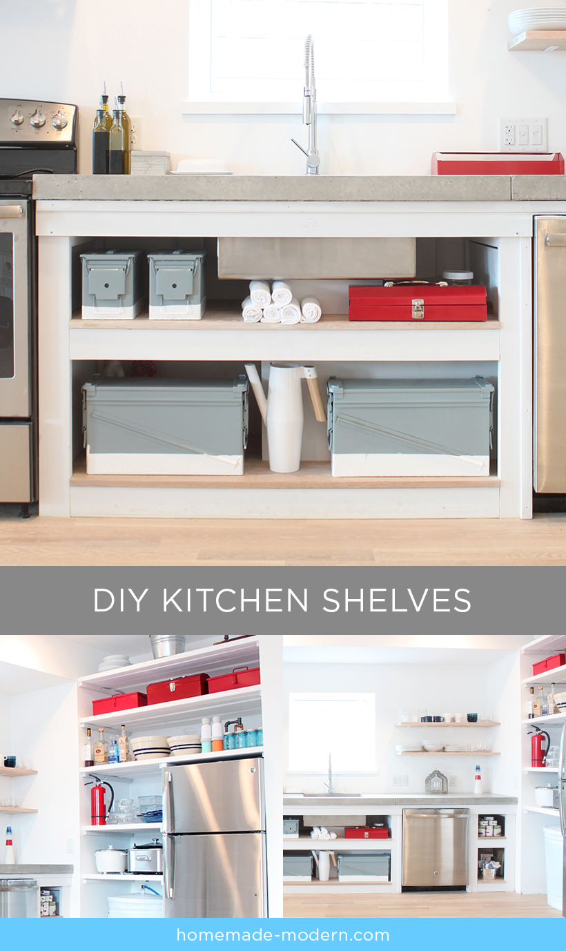 Homemade Kitchen Shelves at Rachel Daly blog