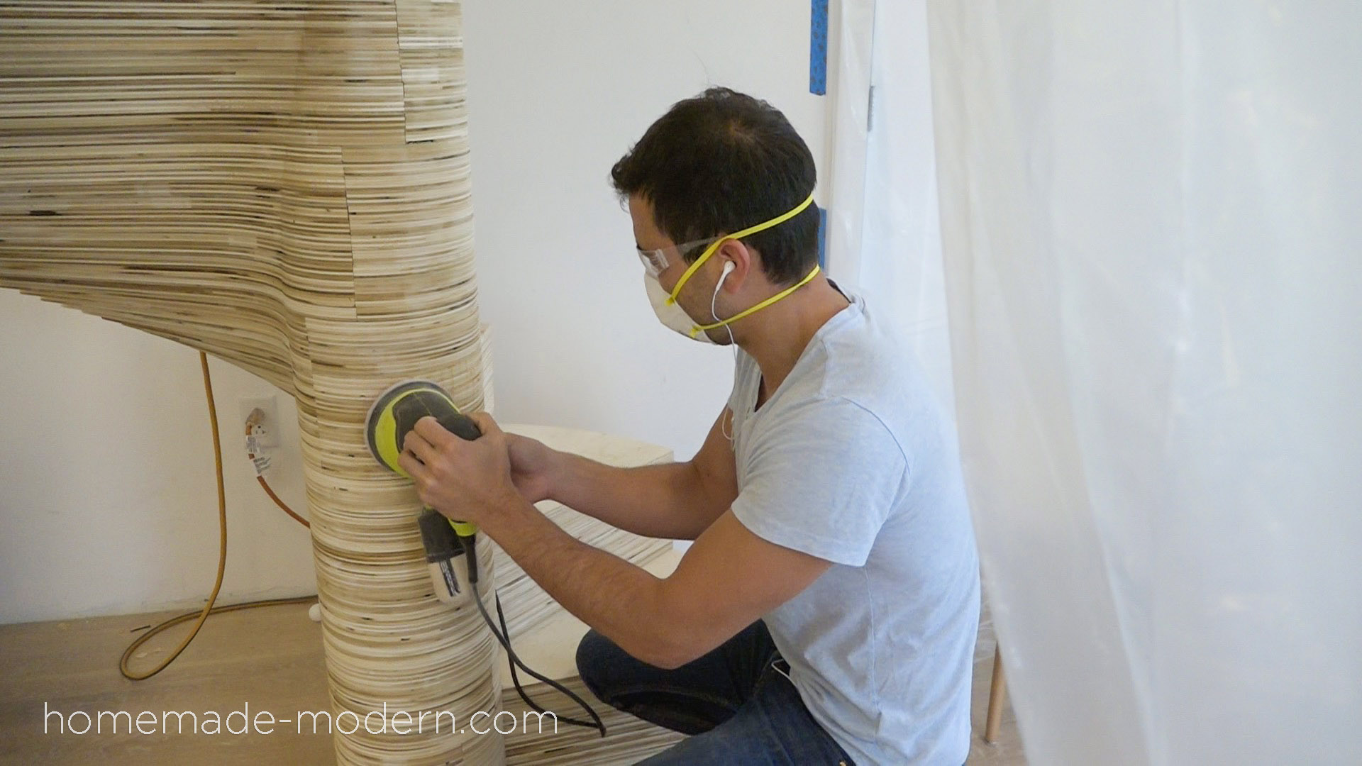 This CNCed Spiral staircase was made using the X-Carve by Inventables.com and is made from Â¾â thick furniture grade plywood. For more information go to HomeMade-Modern.com