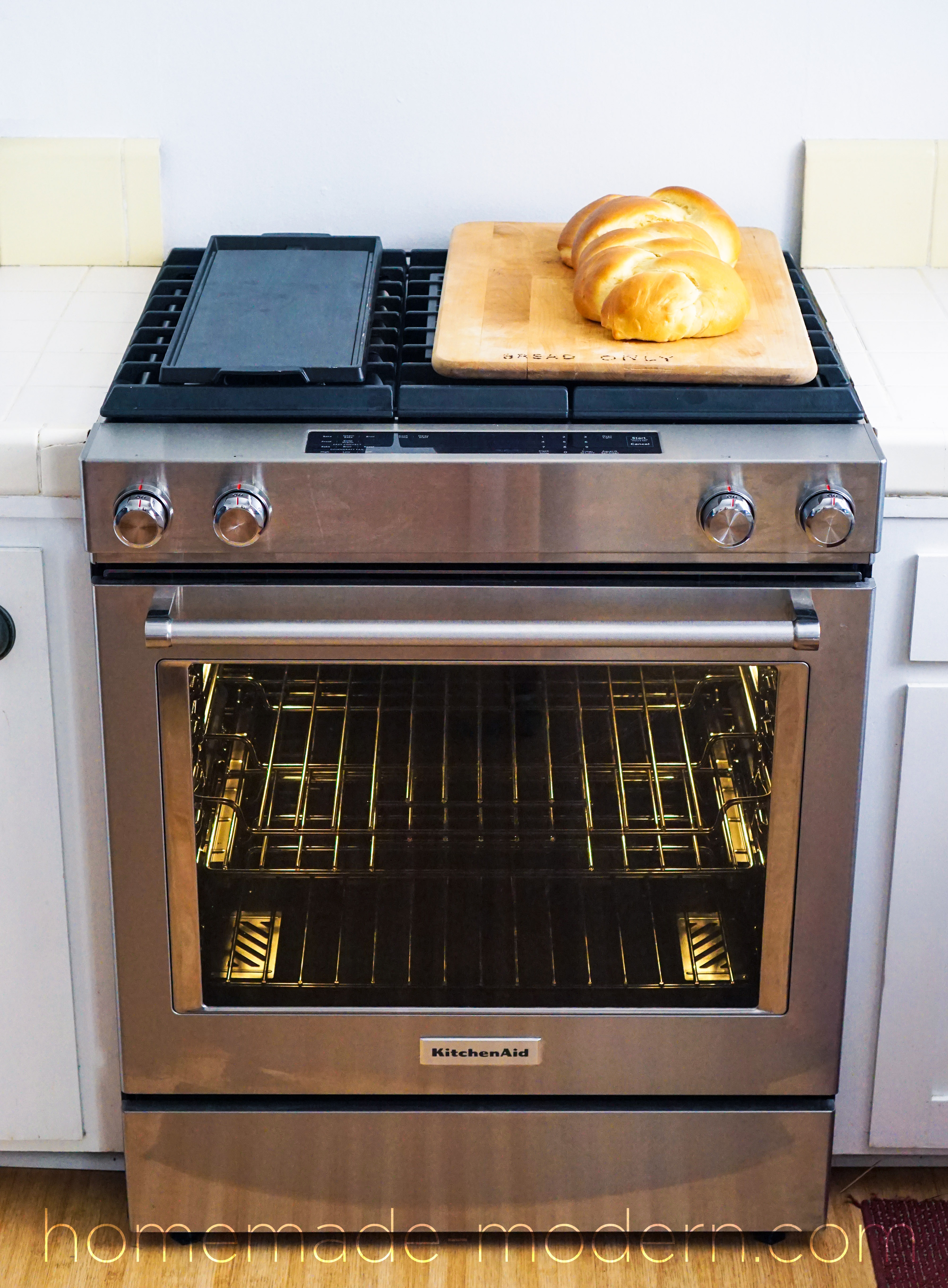 Ben upgrades his mother's oven and shares her bread recipe. Full instructions at HomeMade-Modern.com
