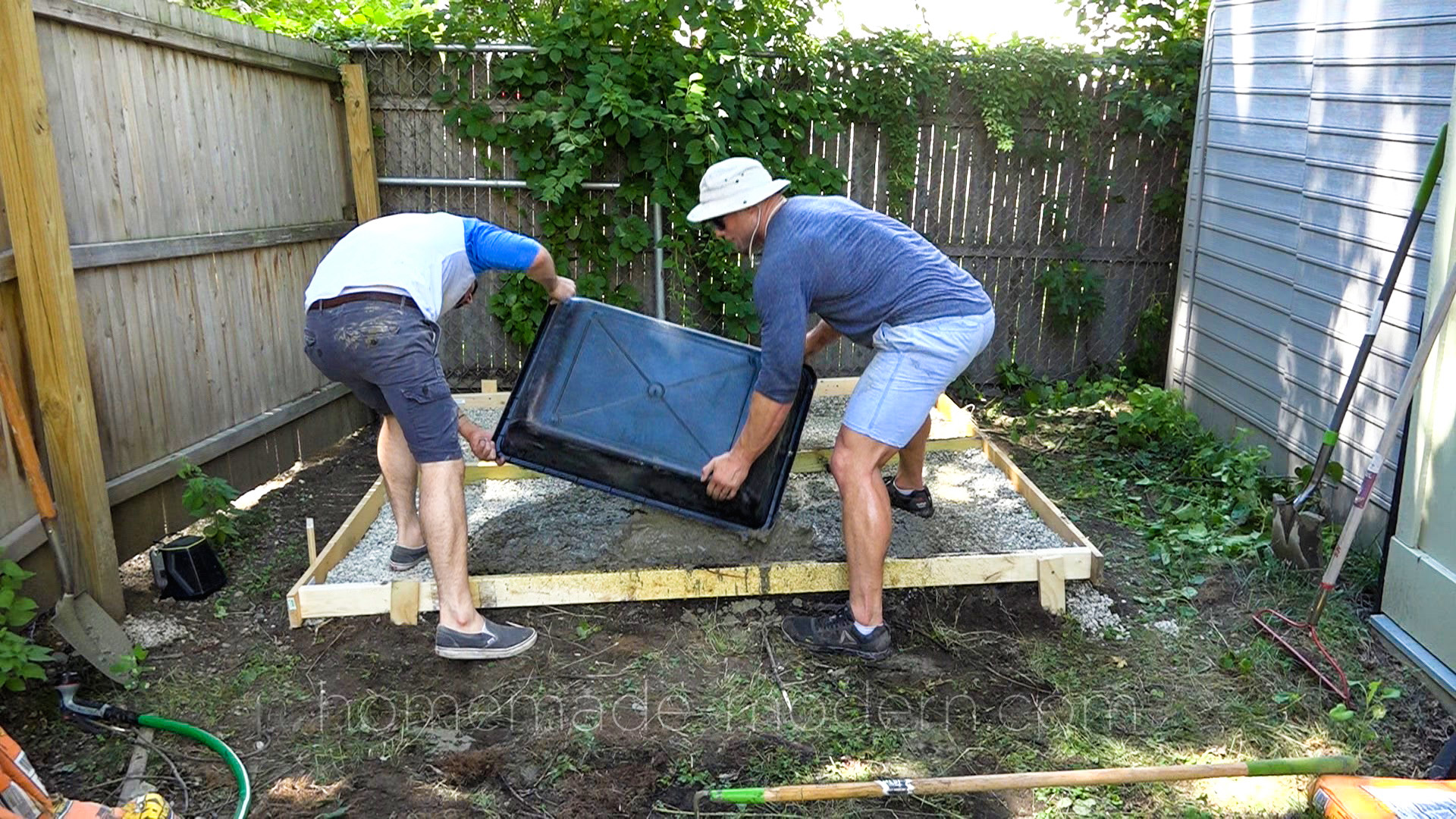 HomeMade Modern Blog: DIY Concrete Slab Foundation