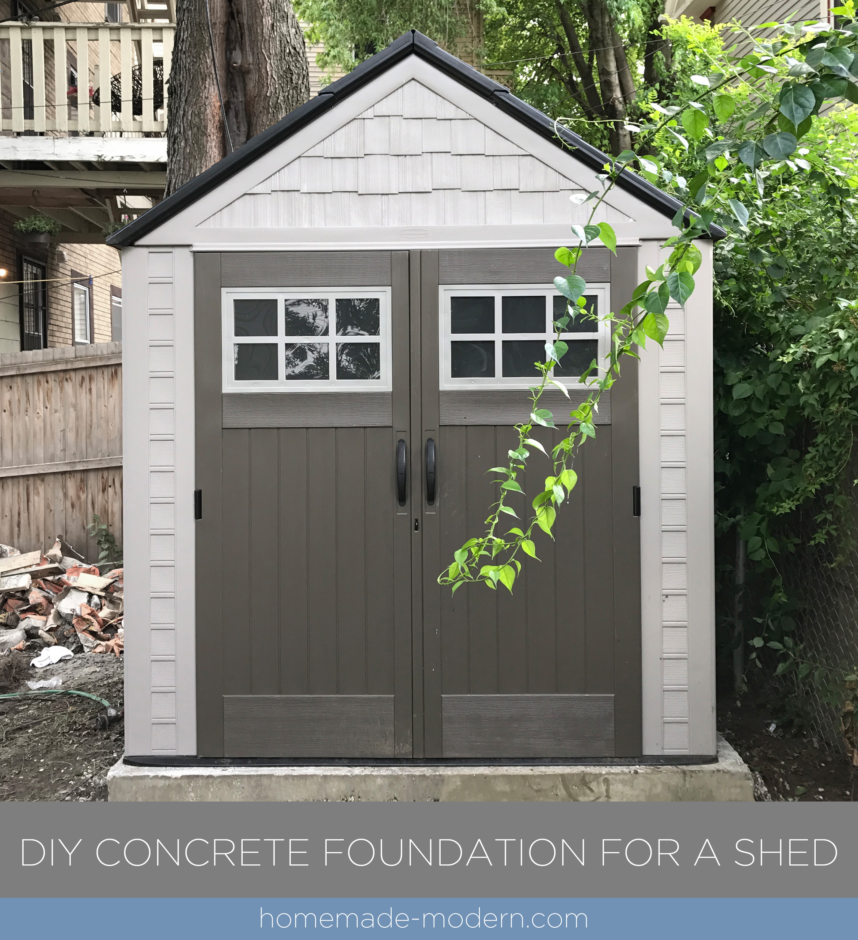 HomeMade Modern Blog: DIY Concrete Slab Foundation