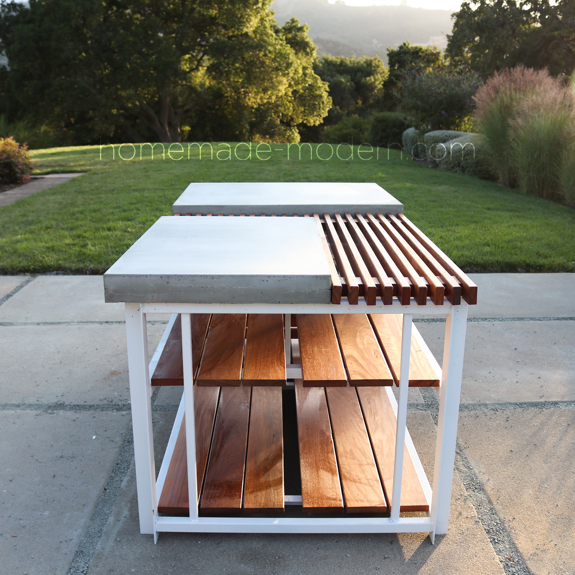 Homemade Modern Ep142 Diy Outdoor Kitchen Island With Diy Concrete Countertops