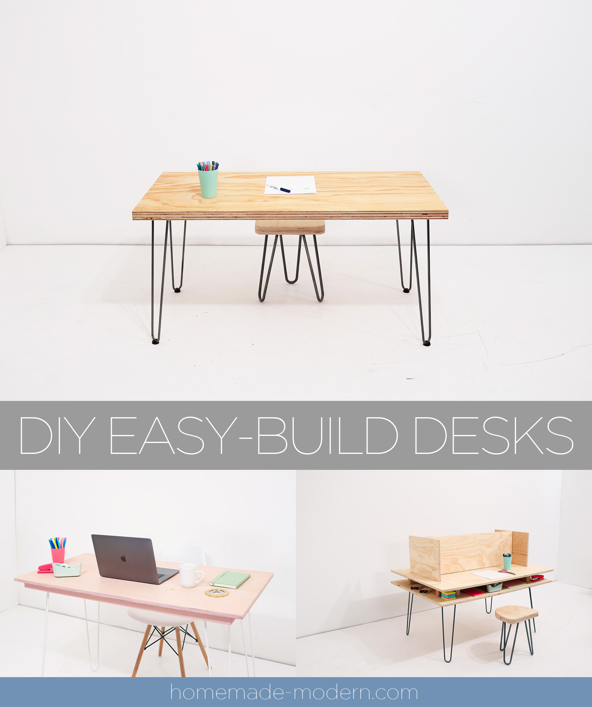 20 Cheap and Easy DIY Desk Ideas You Can Build - Making Manzanita